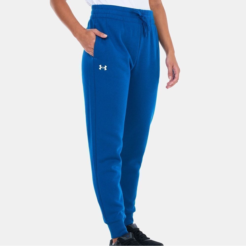 Under Armour Rival Fleece lined cotton Jogger sweat pants teal blue plus size 3X